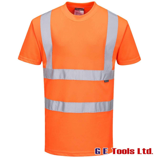Portwest RT23 High Visibility Rail-Spec T-Shirt Orange