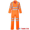 Portwest RT42 Rail-Spec Orange High Visibility Coveralls