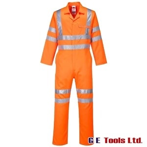 Portwest RT42 Rail-Spec Orange High Visibility Coveralls