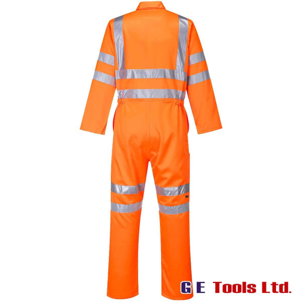 Portwest RT42 Rail-Spec Orange High Visibility Coveralls