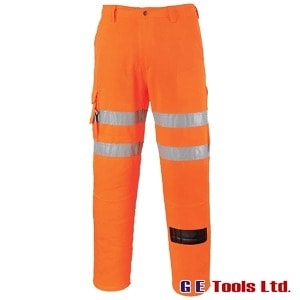 Portwest RT46 Rail-Spec Orange High Visibility Rail Combat Trousers Portwest RT46 Rail-Spec Orange High Visibility Rail Combat Trousers