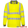 Portwest S277 Yellow High Visibility Long Sleeved Polo Shirt