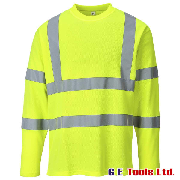 Portwest S278 Yellow High Visibility Long Sleeved T-Shirt