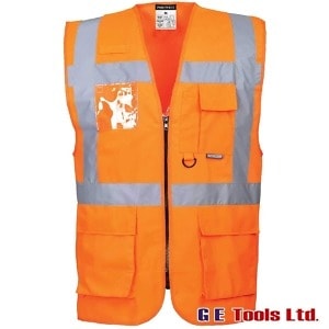 Portwest S476 Rail-Spec Orange High Visibility Berlin Executive Vest