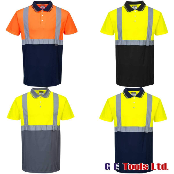 Portwest S479 High Visibility Two-Tone Polo Shirt Portwest S479 High Visibility Two-Tone Polo Shirt