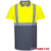 Portwest S479 High Visibility Two-Tone Polo Shirt Portwest S479 High Visibility Two-Tone Polo Shirt