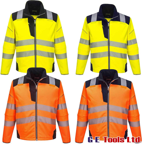 Portwest T402 PW3 High Visibility Softshell Jacket