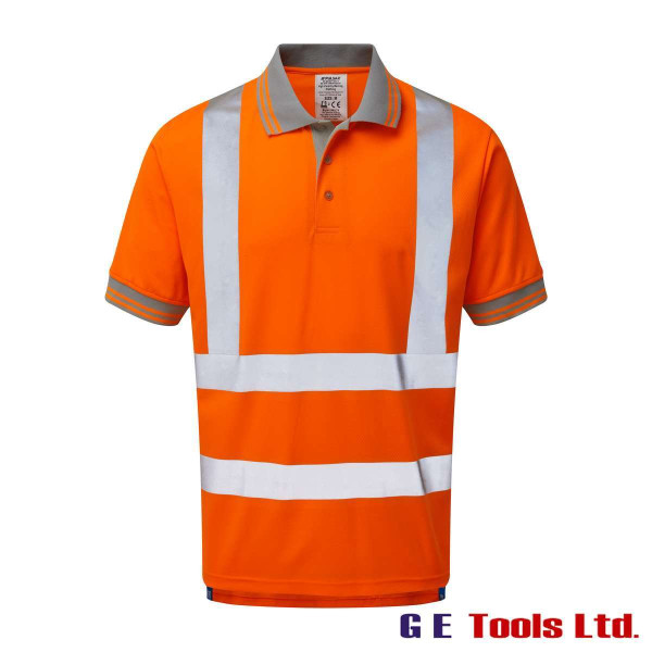 Pulsar PR176 High Visibility Rail-Spec Polo Shirt Orange