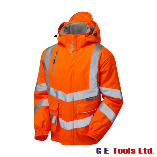 Pulsar PR496 High Visibility Rail-Spec Padded Bomber Jacket Orange
