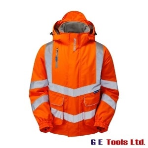 Pulsar PR496 High Visibility Rail-Spec Padded Bomber Jacket Orange