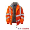 Pulsar PR496 High Visibility Rail-Spec Padded Bomber Jacket Orange