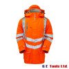 Pulsar PR502 High Visibility Rail-Spec Padded Storm Coat Orange
