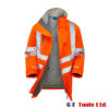 Pulsar PR502 High Visibility Rail-Spec Padded Storm Coat Orange