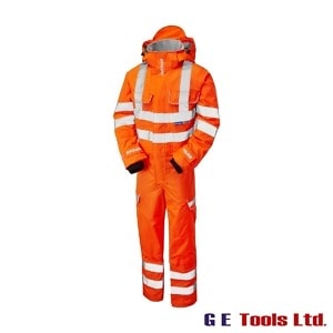Pulsar PR505 High Visibility Rail-Spec Waterproof Coveralls Orange