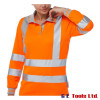Pulsar PR703 Women’s High Visibility Rail-Spec Long Sleeve Polo Shirt Orange