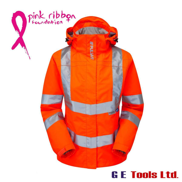 Pulsar PR705 Women’s High Visibility Rail-Spec Unlined Storm Coat Orange