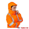 Pulsar PR705 Women’s High Visibility Rail-Spec Unlined Storm Coat Orange