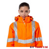 Pulsar PR705 Women’s High Visibility Rail-Spec Unlined Storm Coat Orange