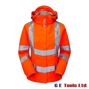 Pulsar PR705 Women’s High Visibility Rail-Spec Unlined Storm Coat Orange