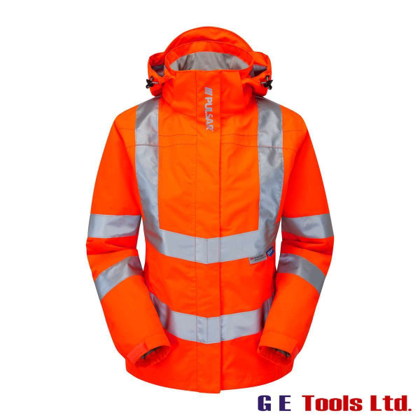 Pulsar PR705 Women’s High Visibility Rail-Spec Unlined Storm Coat Orange
