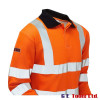 Pulsar PRARC21 FR-AST-ARC High Visibility Long Sleeve Polo Shirt Orange