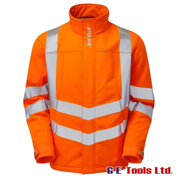 Pulsar PR535 “R” Rail Spec High Visibility Softshell Jacket Orange