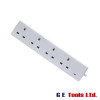 SMJ Extension Lead 240V 4-Way 13A Neon 2m