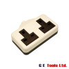 SMJ White Trailing Extension Socket 13A 2-Gang