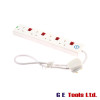 SMJ Extension Lead 240V 4-Way 13A Surge Protection Switched 0.75m
