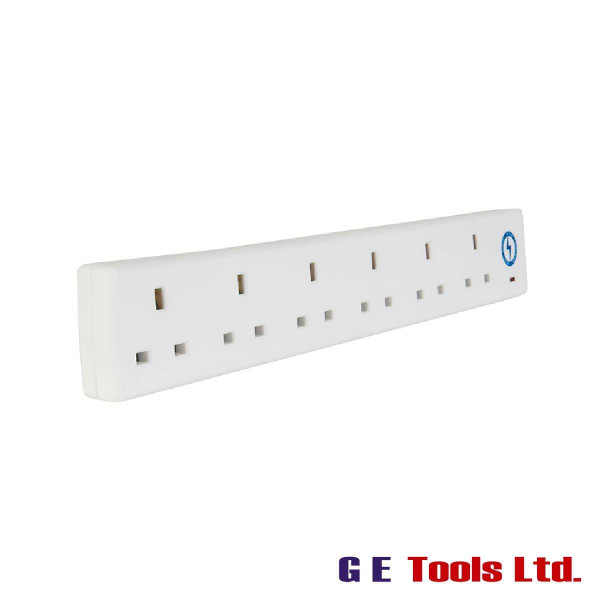 SMJ Extension Lead 240V 6-Way 13A Surge Protection 2m