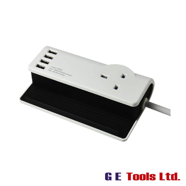 SMJ Desktop Charging Station 240V 4 x USB 13A 1.4m