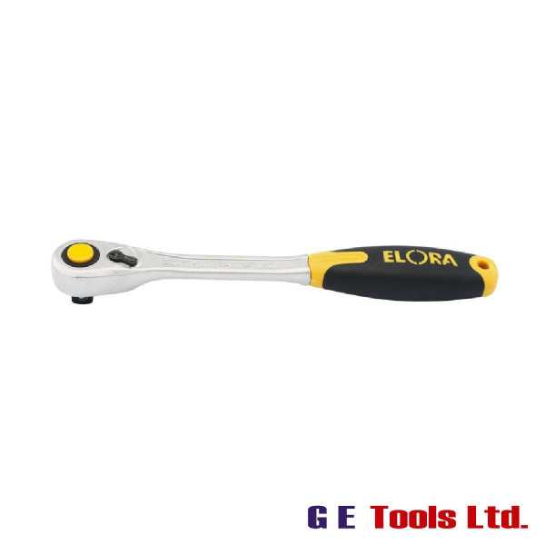 Elora 270mm 1/2″ Square Drive Fine Tooth Quick Release Soft Grip Reversible Ratchet