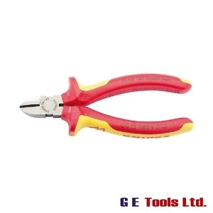 Draper 31925 Knipex 70 08 140UKSBE VDE Fully Insulated Diagonal Side Cutters (140mm)