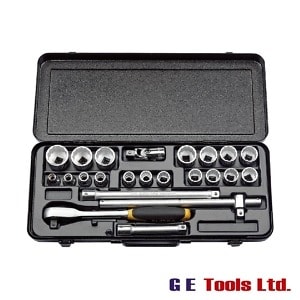 Elora 1/2″ Square Drive Imperial Socket Set (23 Piece) Elora 1/2″ Square Drive Imperial Socket Set (23 Piece)