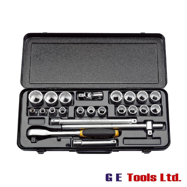 Elora 1/2″ Square Drive Imperial Socket Set (23 Piece)