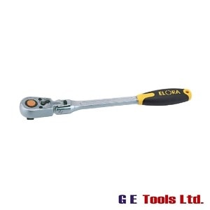 Elora 305mm 1/2″ Square Drive Quick Release Soft Grip Reversible Ratchet with Flexible Head