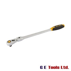 Elora 430mm 1/2″ Square Drive Quick Release Soft Grip Ratchet with Flexible Head