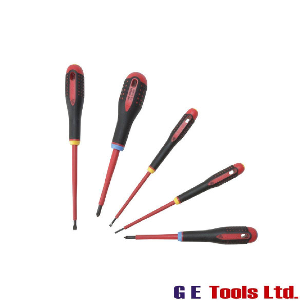 Bahco BE-9882S Insulated ERGO™ Screwdriver Set, 5 Piece SL/PH Bahco BE-9882S Insulated ERGO™ Screwdriver Set, 5 Piece SL/PH