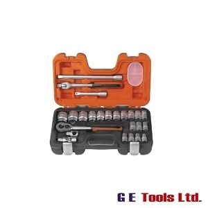 Bahco S240 1/2in Socket Set, 24 Piece Bahco S240 1/2in Socket Set, 24 Piece