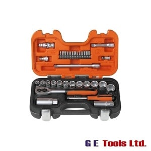 Bahco S330 Socket Set of 34 Metric 1/4in & 3/8in Drive Bahco S330 Socket Set of 34 Metric 1/4in & 3/8in Drive