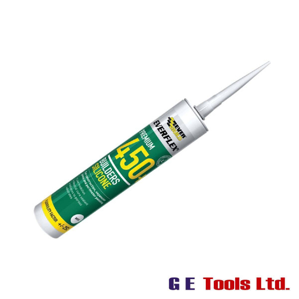 Everbuild 450 Builders Silicone Sealant Clear 300ml