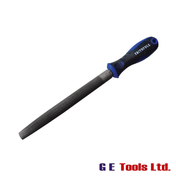 Faithfull Handled Half-Round Second Cut Engineers File 200mm (8in)