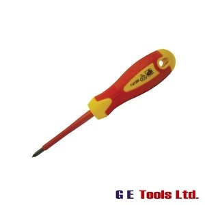 Faithfull VDE Soft Grip Screwdriver Pozi Tip PZ1 x 80mm