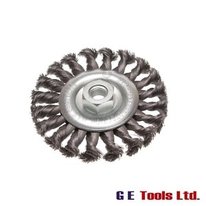 Faithfull Circular Wire Brush 115 x 12mm M14x2 Bore 0.35mm Wire