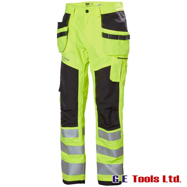 Helly Hansen 77423 Alna 2.0 High Visibility Construction Trousers Cl 2