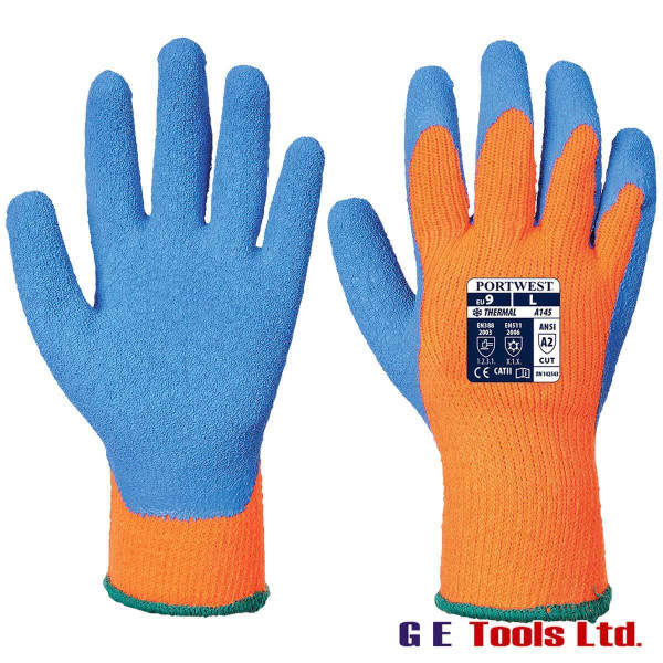 Portwest A145 Cold Grip Thermal Gloves High Visibility