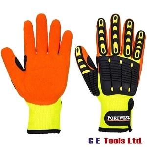 Portwest A721 Anti-Impact Maximum Grip Gloves Yellow/Orange