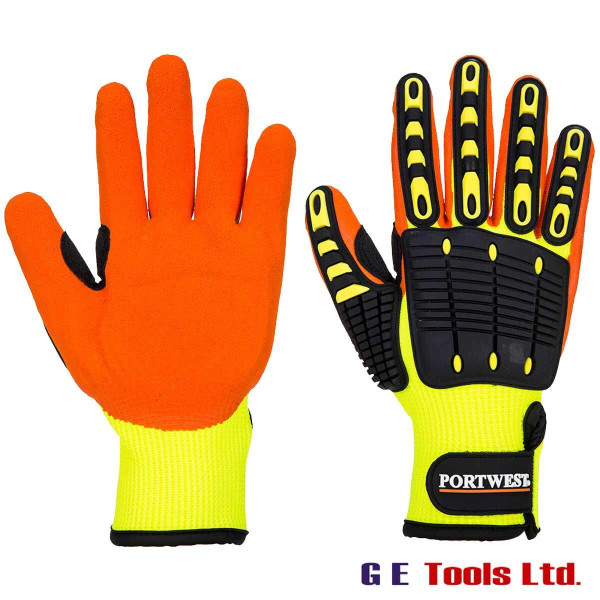 Portwest A721 Anti-Impact Maximum Grip Gloves Yellow/Orange