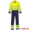Portwest BIZ7 High Visibility Yellow/Navy FR Coveralls