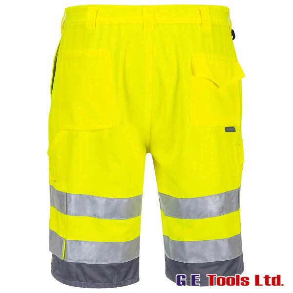 Portwest E043 High Visibility Poly-Cotton Shorts Portwest E043 High Visibility Poly-Cotton Shorts
